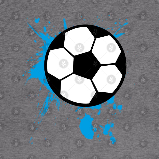 Soccer Splash Boy Blue Player by Shirtbubble